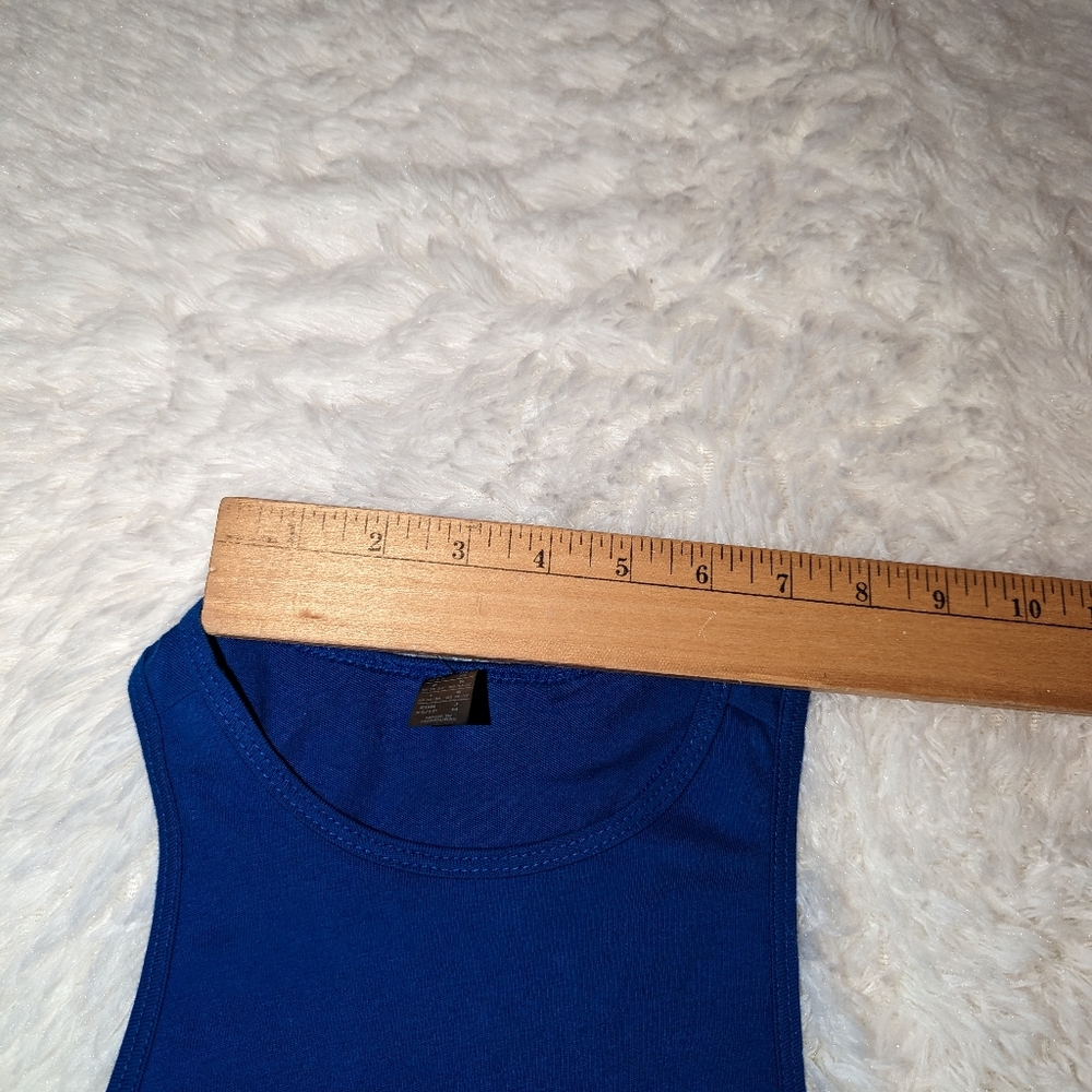 Nwts ADIDAS Women's Amer AAC Tank1 multi sport team royal blue sleeveless top - Picture 4 of 15